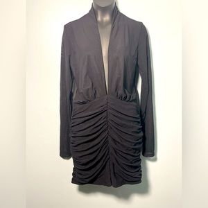 • Fashion Nova Bright Minds Black Mesh Romper New With Tags